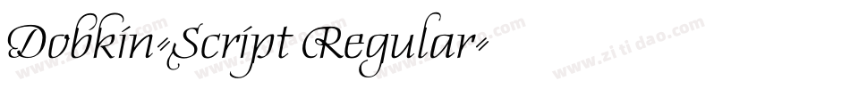 Dobkin-Script Regular字体转换